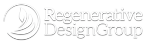 Logo: Regenerative Design Group (all white)