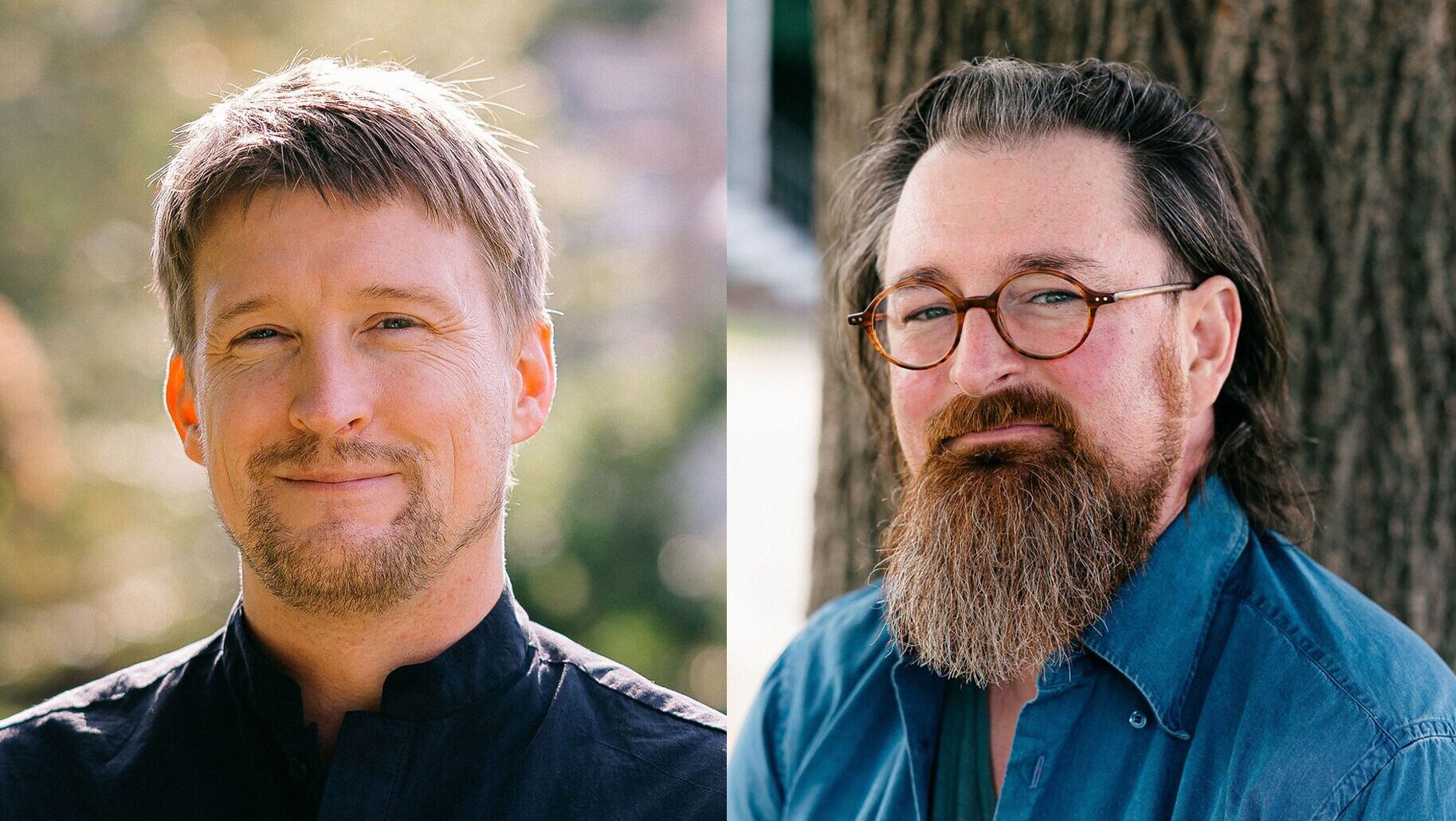 Headshots for Fen Johanson and Nate Card side by side